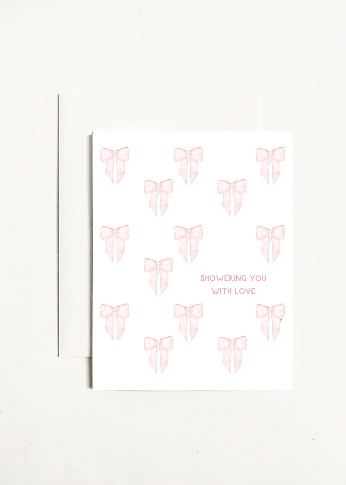 Pink Showering You With Love Greeting Card