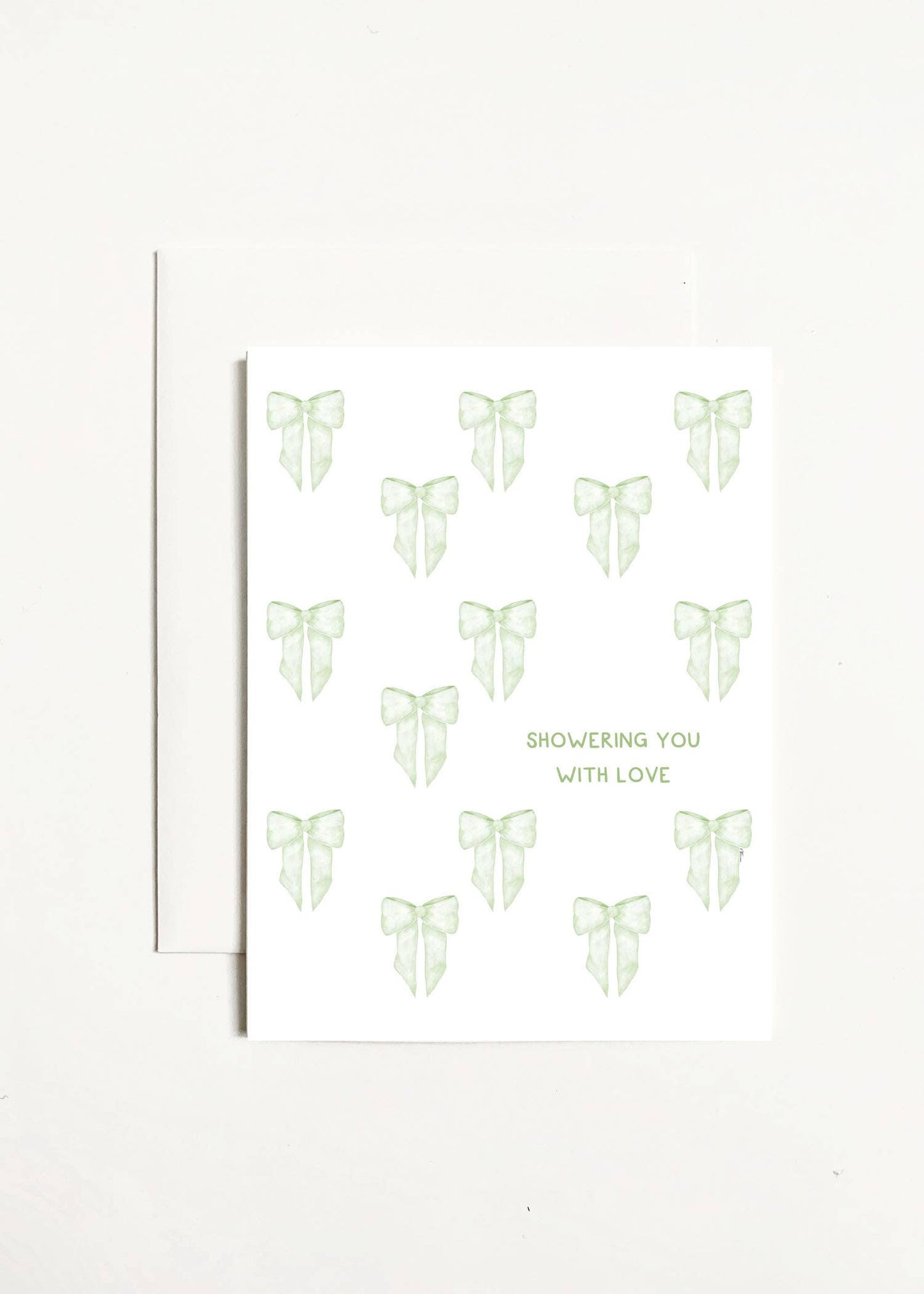 Green Showering You With Love Greeting Card