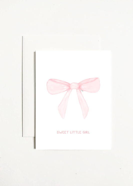 Sweet Little Girl Greeting Card